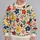 Colorful Patchwork Flowers for Spring Outings and Everyday Vintage Style All-over Print Knitted Sweater - 4
