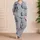 Moonlit Crescent Moons Cozy Lounge Nightwear For Teens And Sleepover Comfort At Home Satin Pajamas Set - 4