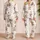 Retro Ice Cream Cone Sleepwear For Cozy Summer Nights, Cute Choice For Teens At Home Satin Pajamas Set - 2