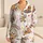 Retro Ice Cream Cone Sleepwear For Cozy Summer Nights, Cute Choice For Teens At Home Satin Pajamas Set - 1