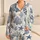 Coastal Coral Seashell Motifs for Summer Beach House Lounging and Gift Giving for Her Satin Pajamas Set - 1