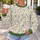 Scattered Garden Flowers for Cottagecore Outings and Everyday Spring Wear All-over Print Knitted Sweater - 5