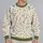 Scattered Garden Flowers for Cottagecore Outings and Everyday Spring Wear All-over Print Knitted Sweater - 2