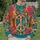 Bohemian Floral Peace Symbol for Spring Festivals and Colorful Everyday Wear for Women All-over Print Knitted Sweater - 6