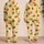 Burger And Fries Snack Motif For Cozy Lounge Nights For Teens, Adults, And Kids Satin Pajamas Set - 2