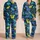 Navy Dino Motifs for Cozy Bedtime Gifts for Kids Who Love Bright, Cheerful Dino Nights Satin Pajamas Set - 2