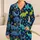 Navy Dino Motifs for Cozy Bedtime Gifts for Kids Who Love Bright, Cheerful Dino Nights Satin Pajamas Set - 1