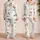 Coastal Ferry And Lighthouse Nightwear For Summer Travel And Beach Vacations For Women Satin Pajamas Set - 2