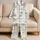 Coastal Ferry And Lighthouse Nightwear For Summer Travel And Beach Vacations For Women Satin Pajamas Set - 5