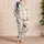 Playful Dog Motif For Cozy Bedtime, Relaxed Home Days, And Gift Giving For Women Satin Pajamas Set - 4