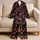 Retro Cherry Loungewear For Cozy Nights, Weekend Relaxation And Home Comfort For Women Satin Pajamas Set - 5