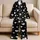 Black Heart Motif For Cozy Nights, Relaxed Weekends, And Romantic Gifts For Her At Home Satin Pajamas Set - 5
