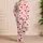 Blush Pink Heart Stripe Home Style for Cozy Nights and Sweet Gift Giving for Her Satin Pajamas Set - 4
