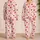 Blush Pink Heart Stripe Home Style for Cozy Nights and Sweet Gift Giving for Her Satin Pajamas Set - 2