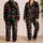 Deep Jet-Black Cherry Motif for Cozy Night-In Lounging, Giftable Style for Women Satin Pajamas Set - 2