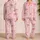 Blush Bow Ribbon Nightwear for Cozy Nights and Romantic Lounging for Women at Home Satin Pajamas Set - 2