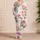 Ivory Tulip Blossoms for Spring Evenings, Soft Vintage Gift for Her in Rose Tones Satin Pajamas Set - 4