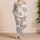 Sleepy Koala Blooms For Cozy Spring Nights And Gentle Home Relaxation For Women At Home Satin Pajamas Set - 4