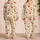 Cream Cherry At Home For Spring Evenings, Soft Retro Cozy Gift For Her All Day Style Satin Pajamas Set - 2