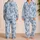 Powder Blue Butterfly Lounge Set for Relaxing Cozy Nights and Gift Giving for Women Satin Pajamas Set - 2