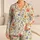 Soft Watercolor Blossoms for Cozy Gift Giving, Relaxed Evenings for Women Year Round Satin Pajamas Set - 1