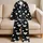 Black Heart Scatter For Cozy Romantic Nights, Giftable Soft Evening Comfort At Home Satin Pajamas Set - 5