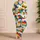 Colorful Toy Brick Mosaic Soft Cream Cozy Home Relaxation Gift for Kids and Adults Satin Pajamas Set - 4