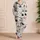 Black and White Puzzle Motif Cozy Evening Wear for Men With Bold Contrast At Home Satin Pajamas Set - 4