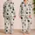 Black and White Puzzle Motif Cozy Evening Wear for Men With Bold Contrast At Home Satin Pajamas Set - 2