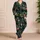 Midnight Tropical Parrots Botanical Lounge Gift For Her And Nature Lovers Vibes Satin Pajamas Set - 4