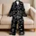 Cute Kitten Face Motif For Cozy Home Days And Gift Giving For Girls And Teens Style Satin Pajamas Set - 5