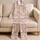 Blush Bunny Bedtime Scenes For Cozy Sleep Nights, Sweet Girls' Home Style Satin Pajamas Set - 5