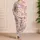 Blush Bunny Bedtime Scenes For Cozy Sleep Nights, Sweet Girls' Home Style Satin Pajamas Set - 4