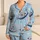 Cute Blue Koala Bedtime Outfit for Girls, Heart Motif for Cozy Home and Calm Rest Days Satin Pajamas Set - 1
