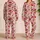 Cherry Blossoms And Ripe Cherries For Cozy Spring Evenings, Weekend Mornings For Her Satin Pajamas Set - 2