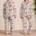 Ivory Blush Butterfly Lounge Gift For Women And Cozy Evening Routines At Home Wear Satin Pajamas Set - 2