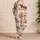 Western Desert Cowboy Horses And Cactus Cozy Autumn Holiday Gift For Girls At Home Satin Pajamas Set - 4