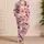 Cute Ghosts, Bats, and Pumpkins for Cozy Halloween Nights and Autumn Sleep for Girls Satin Pajamas Set - 4