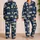 Retro Gamer Controller Navy Outfit for Teens, Legend Gamer Cozy Giftable Wear For Fans Satin Pajamas Set - 2