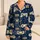 Retro Gamer Controller Navy Outfit for Teens, Legend Gamer Cozy Giftable Wear For Fans Satin Pajamas Set - 1