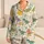 Scattered Dinosaur Safari for Cozy Spring Nights, Kids Nursery Gift for Little Ones Satin Pajamas Set - 1