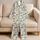 Kids Travel Adventure Dinosaur Camper Nursery Bedtime Gift for Little Explorers Satin Pajamas Set - 5