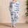 Coastal Sailboat Shoreline Lounge Look for Summer Nights and Coastal Getaways Men Teens Satin Pajamas Set - 4