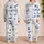 Coastal Sailboat Shoreline Lounge Look for Summer Nights and Coastal Getaways Men Teens Satin Pajamas Set - 2