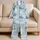 Blue Whale And Sailboat Coastal Summer Nights Bedroom Gift For Teens, Beach House Style Satin Pajamas Set - 5