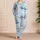 Blue Whale And Sailboat Coastal Summer Nights Bedroom Gift For Teens, Beach House Style Satin Pajamas Set - 4