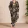 Charcoal Cat Face Cozy Night Style for Cat Lovers, Lounging, and Gift Giving at Home Satin Pajamas Set - 4