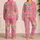 Retro Sunset Ocean Sleep Set For Summer Nights, Teens And Coastal Vacation Getaways Satin Pajamas Set - 2