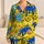 Lemon Yellow Graffiti Splash Lounge Wear For Teens And Tweens For Cozy Nights At Home Satin Pajamas Set - 1