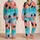 Tropical Sunset Palm Silhouette For Summer Evenings, Beach Vacations, Teen Gift Ideas Satin Pajamas Set - 2